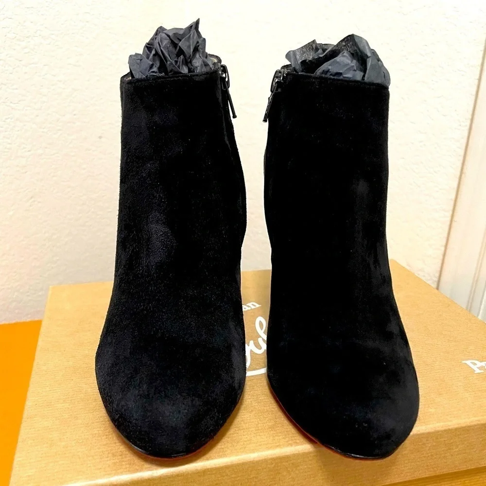 Christian Louboutin, Belle bootie, Lux Veau Velour EU37 85mm black suede - Picture 2 of 12